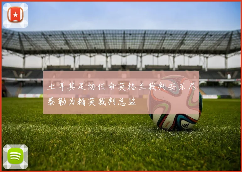 土耳其足协任命英格兰裁判安东尼泰勒为精英裁判总监